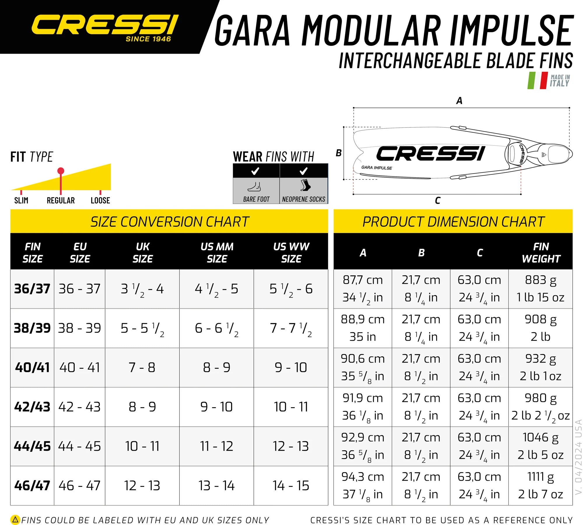 Cressi GARA MODULAR IMPULSE – Aquanaut